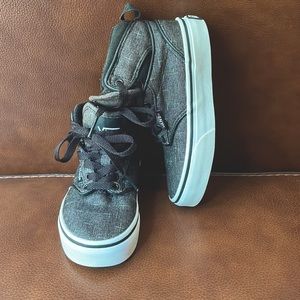 Toddler Boys Size 11 Gray High Top Vans